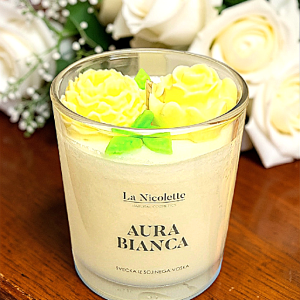 Luksuzna dišeča sveča AURA BIANCA